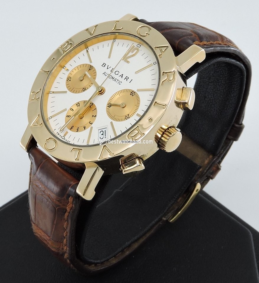 IMG_9086 Bulgari Bulgari Mens watch Unisex Automatic Yellow gold BB38GLCH 3