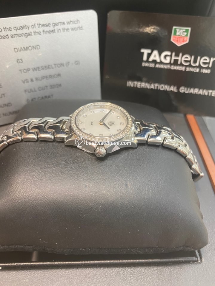 IMG_9086 TAG Heuer Link Womens watch Quartz Steel Tag Link Diamond dot Diamond Bessel 3