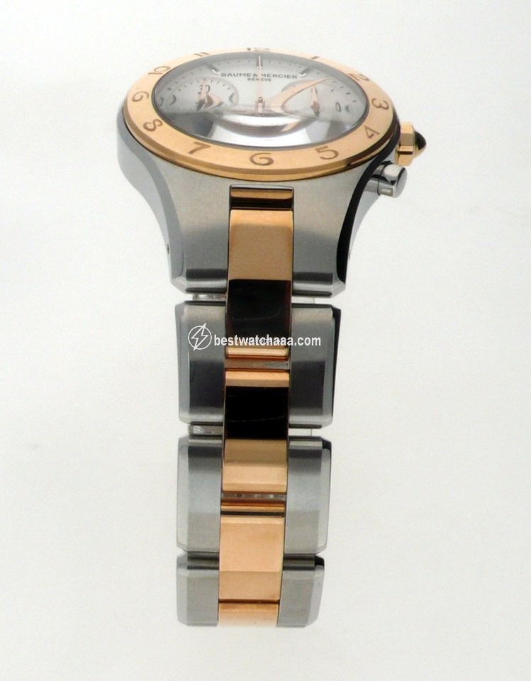 IMG_9086 Baume & Mercier Linea Womens watch Quartz Gold Steel MOA10016 3
