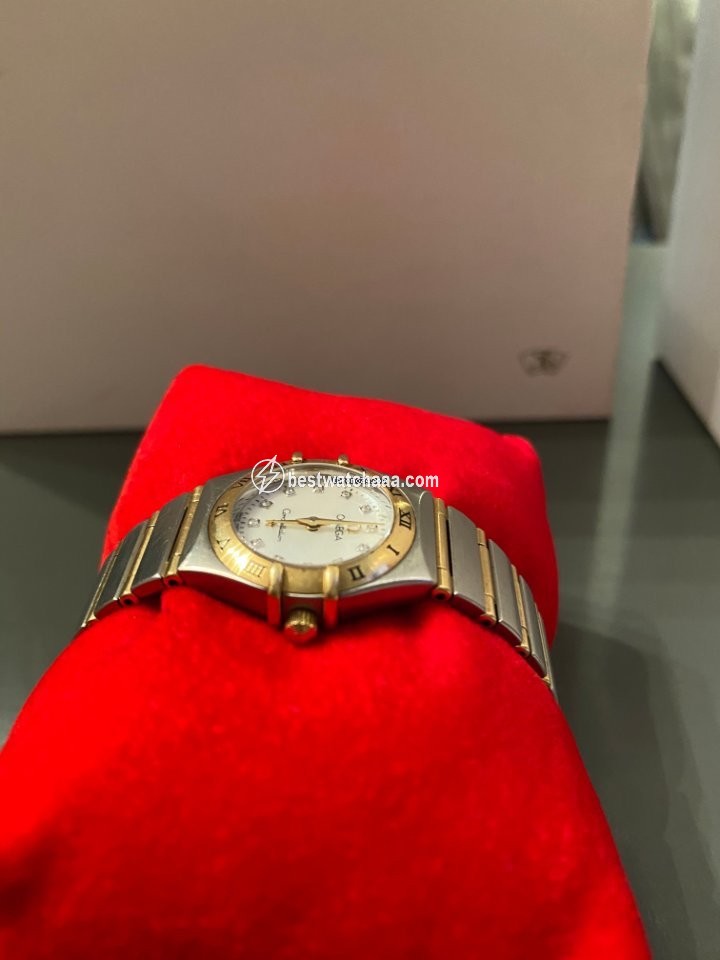 IMG_9086 Omega Constellation Womens watch Quartz Gold Steel 1262.75.00 3