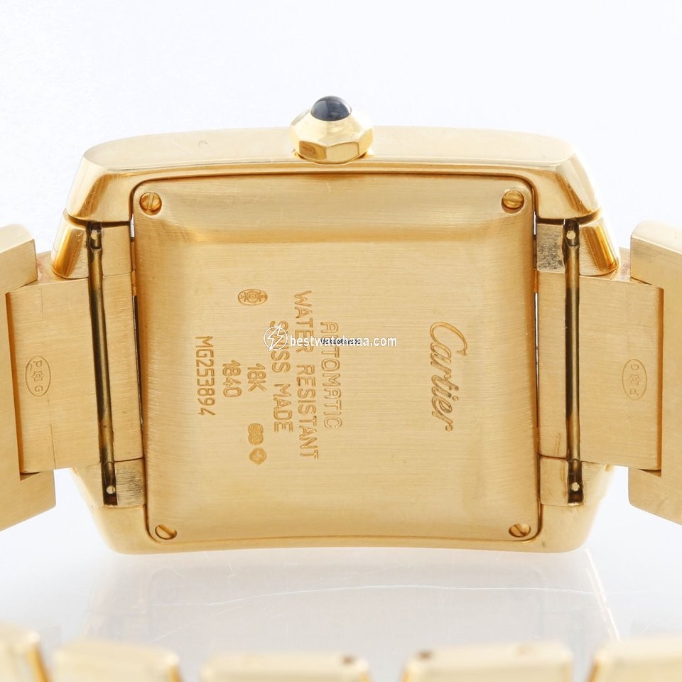 IMG_9086 Cartier Tank Francaise Mens watch Unisex Automatic Yellow gold W50001R2 3