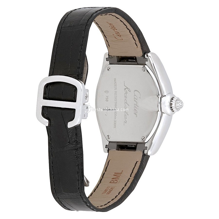 IMG_9086 Cartier Roadster Womens watch Quartz White gold 2723 3