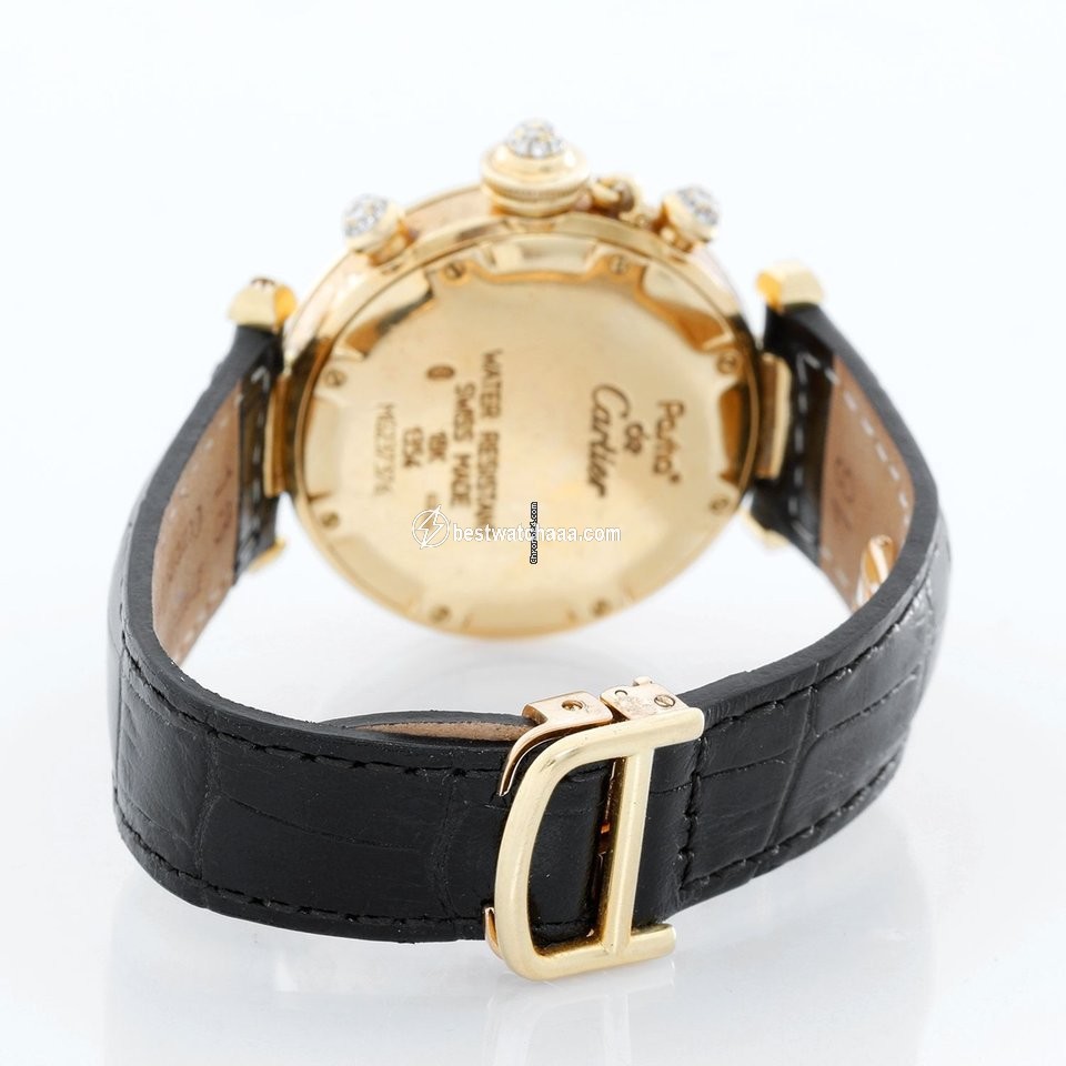IMG_9086 Cartier Pasha Womens watch Quartz Yellow gold 1354 3