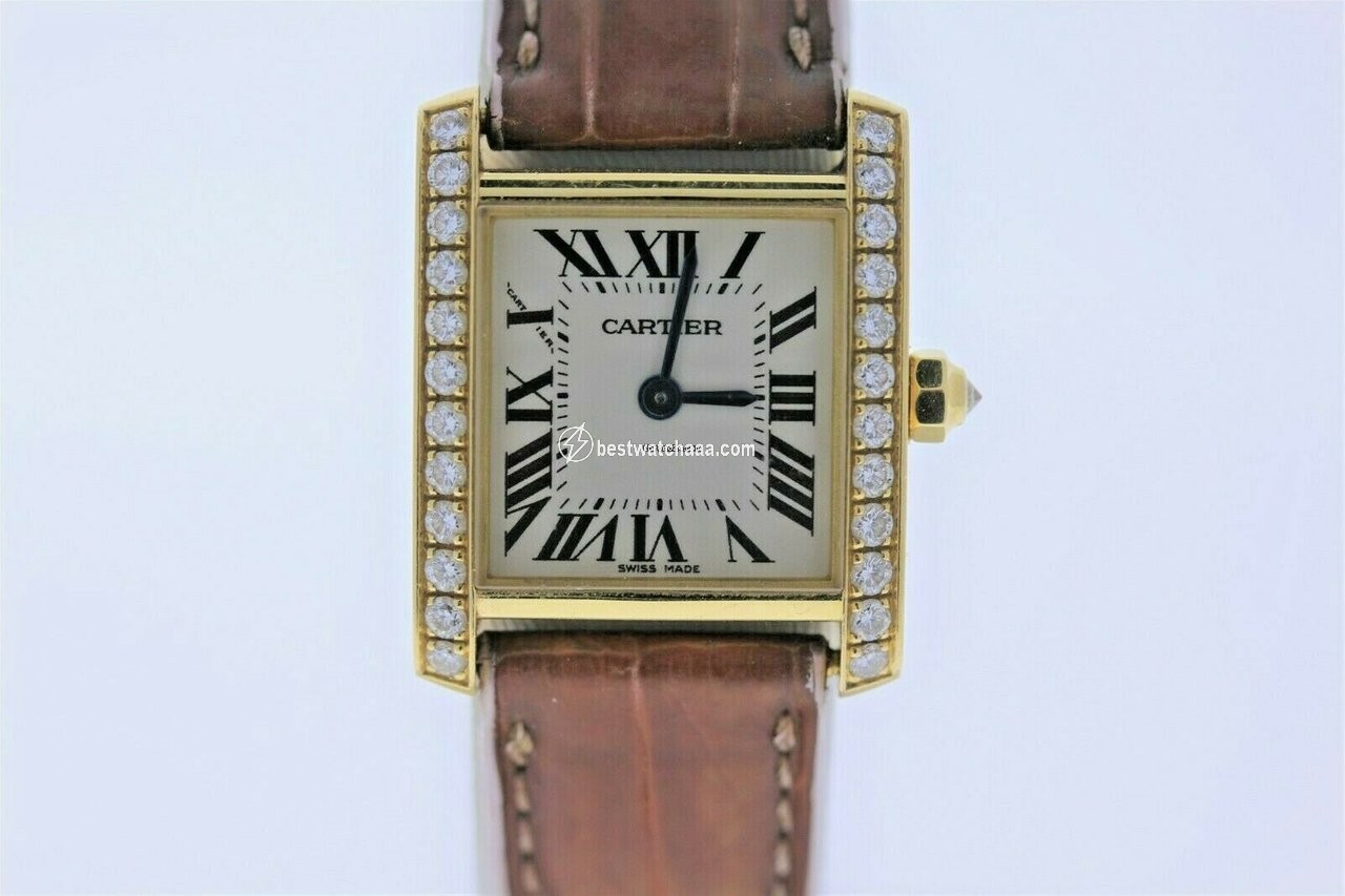 IMG_9086 Cartier Tank Francaise Quartz Yellow gold WE100151 3