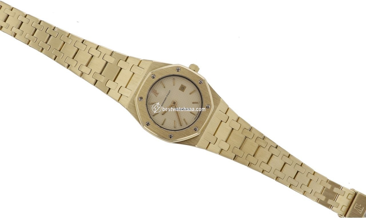 IMG_9086 Audemars Piguet Royal Oak Lady Womens watch Quartz Yellow gold 14470BA 3