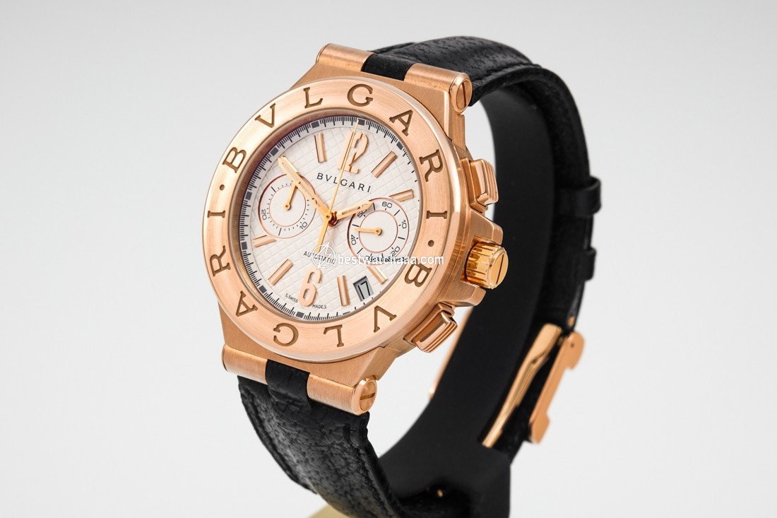 IMG_9086 Bulgari Diagono Mens watch Unisex Automatic Rose gold DGP40C6GLDCH 3