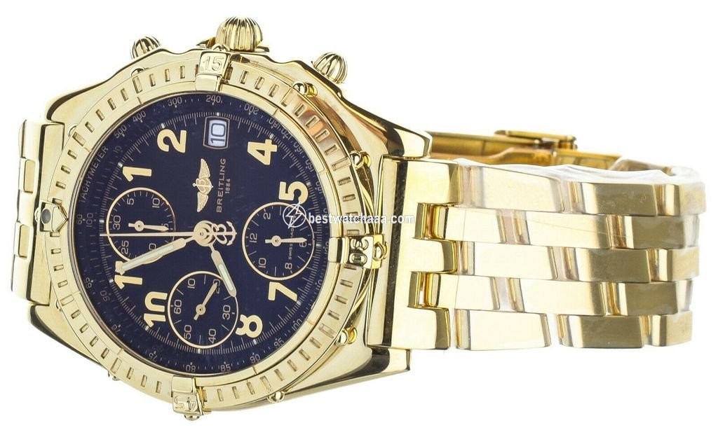 IMG_9086 Breitling Chronomat Mens watch Unisex Automatic Yellow gold K13050 3