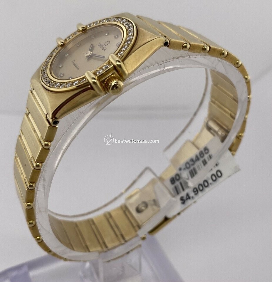 IMG_9086 Omega Constellation Ladies Womens watch Quartz Yellow gold 895.1076 3