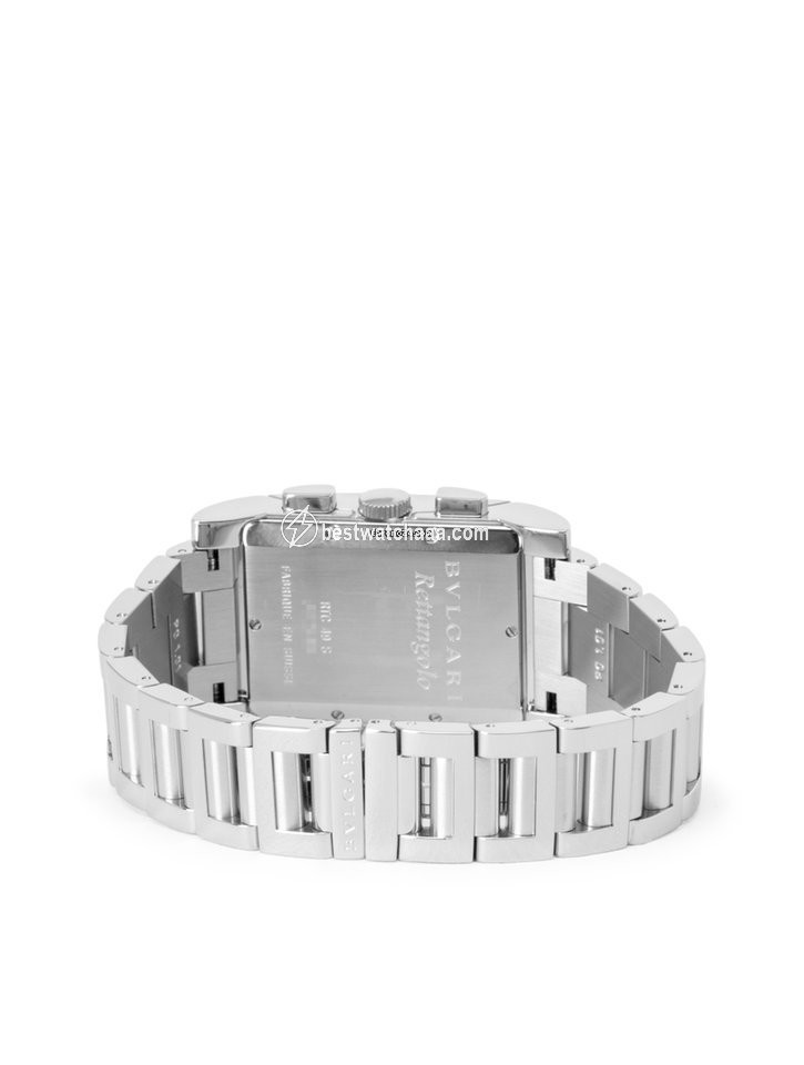 IMG_9086 Bulgari Rettangolo Mens watch Unisex Quartz Steel RTC 49 S 3