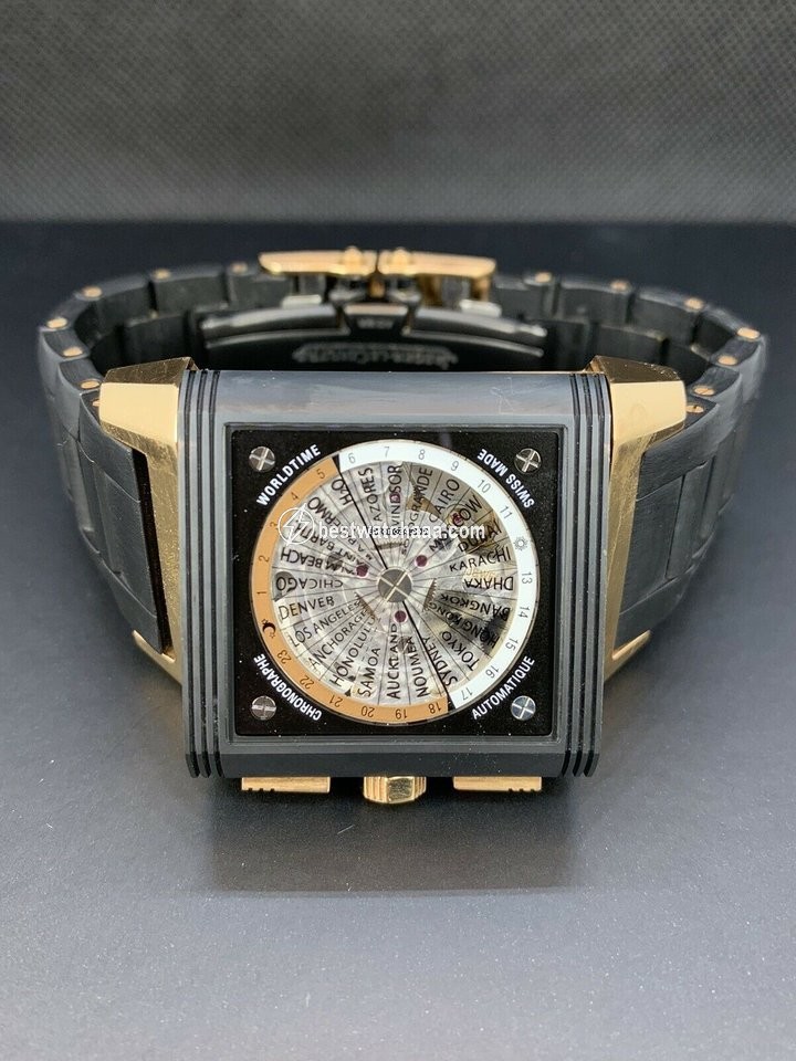 IMG_9086 Jaeger-LeCoultre Reverso Squadra World Chronograph Mens watch Unisex Automatic Red gold JLQ702L67P 3
