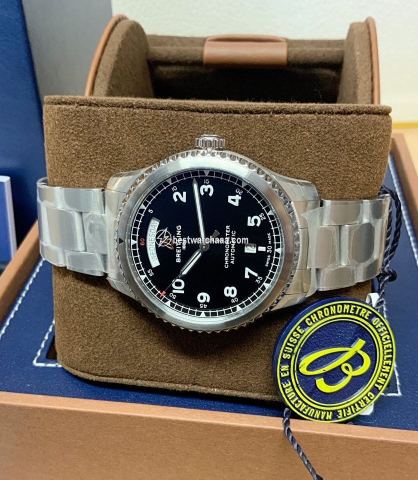 IMG_9086 Breitling Aviator 8 Mens watch Unisex Automatic Steel A45330101B1X1 3