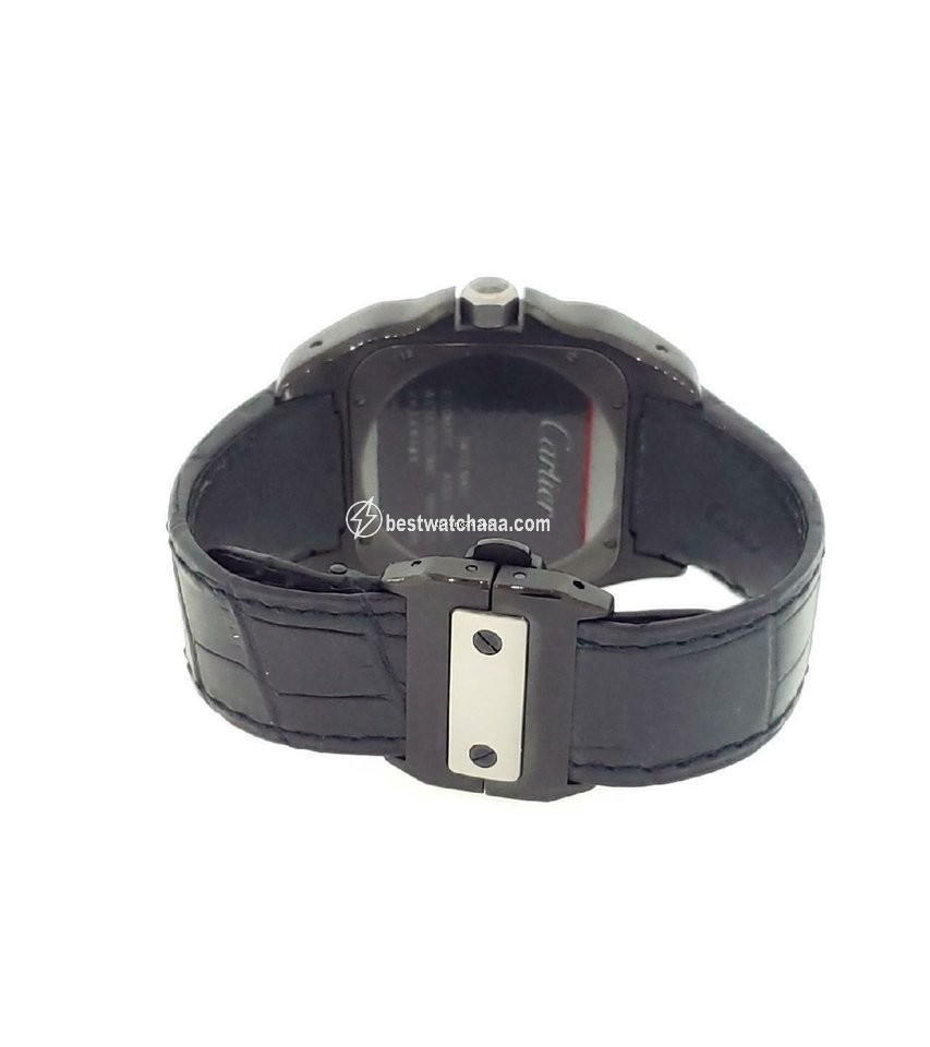 IMG_9086 Cartier Santos 100 Mens watch Unisex Automatic Steel W2020010 3