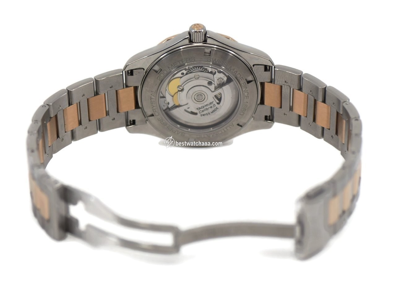 IMG_9086 TAG Heuer Aquaracer Lady Mens watch Unisex Automatic Gold Steel WAP2150.BD0839 3