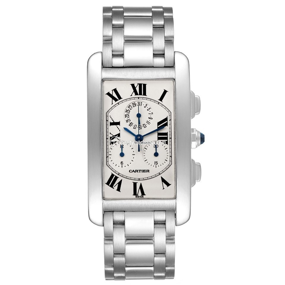 IMG_9086 Cartier Tank Americaine Mens watch Unisex Quartz W26033L1 3