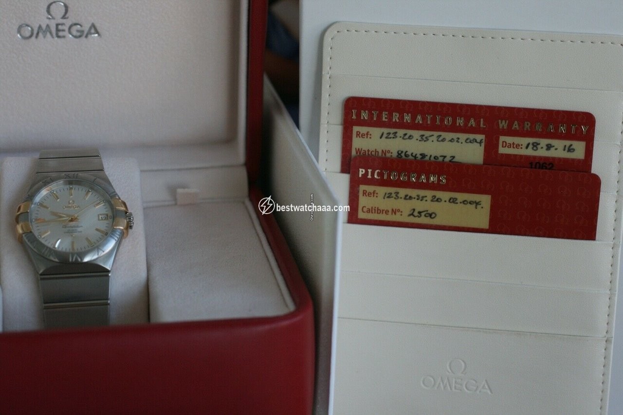 IMG_9086 Omega Constellation Ladies Mens watch Unisex Automatic Gold Steel 123.20.35.20.02.004 3