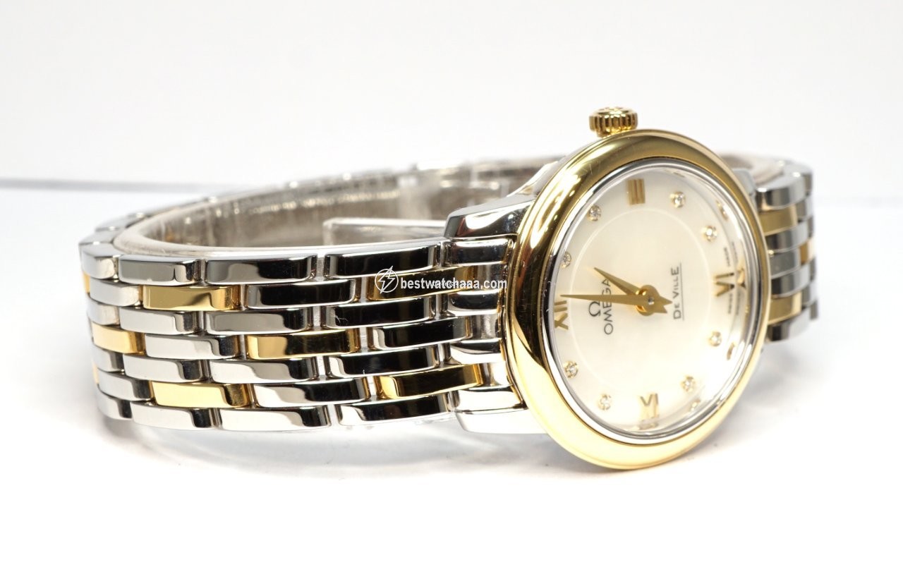 IMG_9086 Omega De Ville Prestige Womens watch Quartz Gold Steel 424.20.24.60.55.001 3
