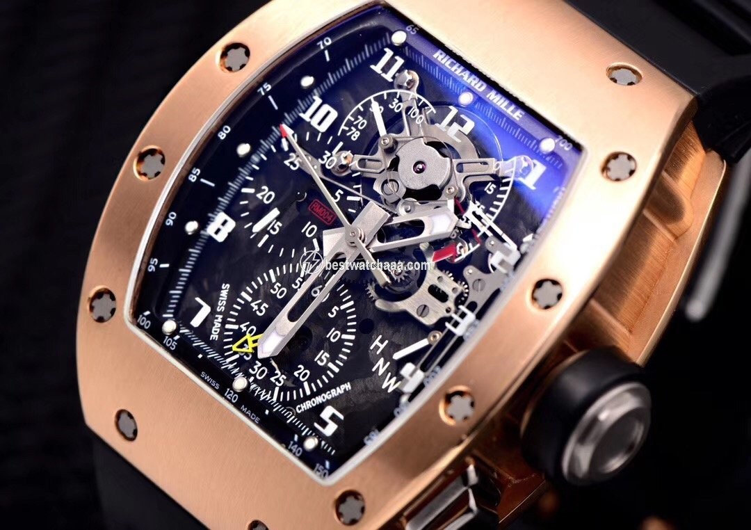 IMG_9086 Richard Mille Mens watch Unisex Manual winding Rose gold Richard Mille RM004 AG PG 18K rose gold Full set 3