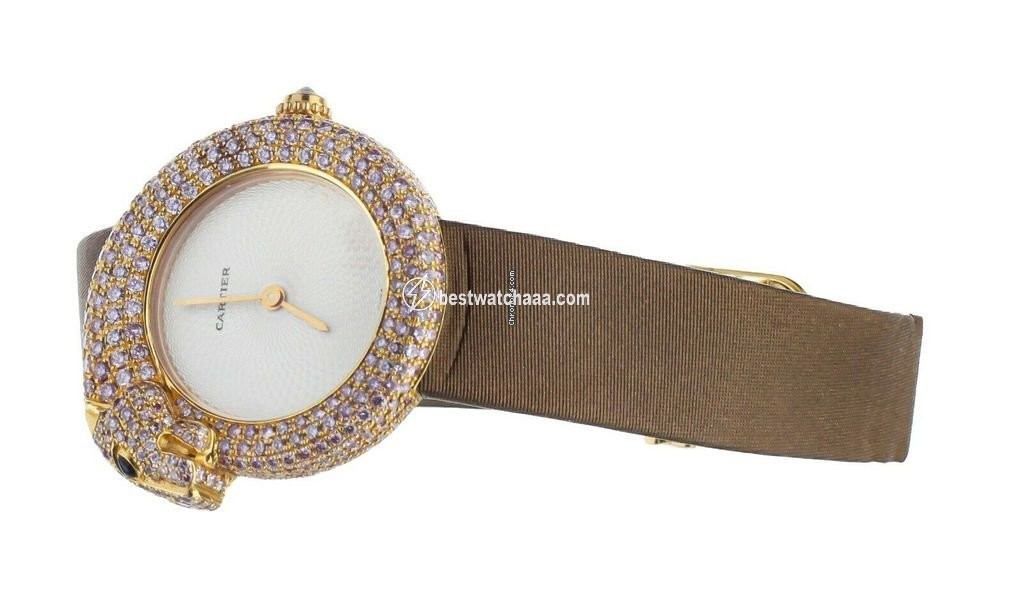 IMG_9086 Cartier Panthere Mens watch Unisex Quartz Rose gold 2445 3