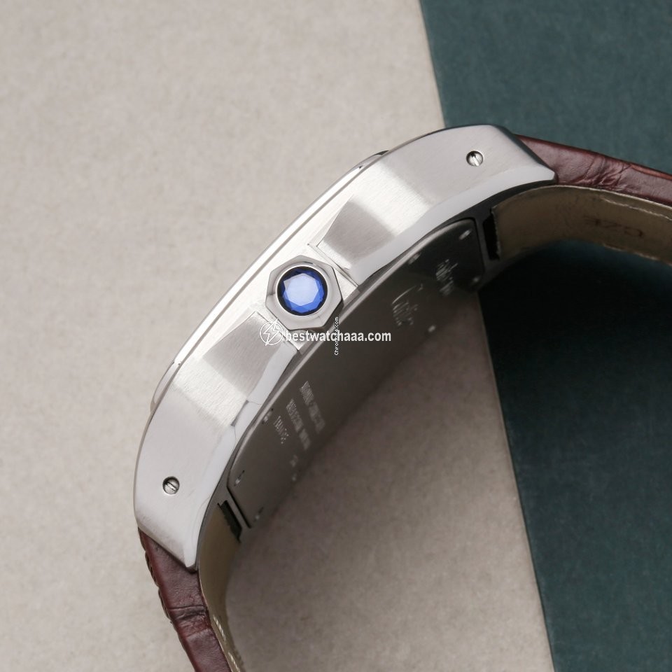 IMG_9086 Cartier Santos 100 Mens watch Unisex Automatic Steel W20073X8 or 2656 3