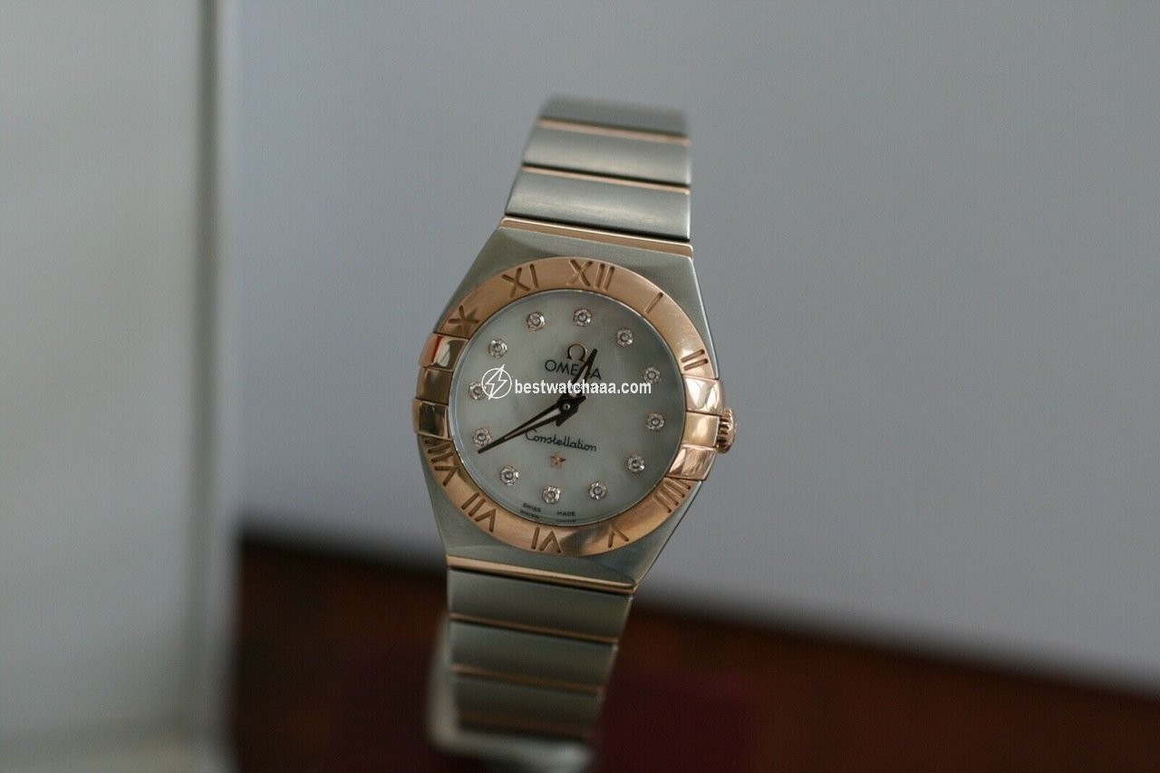IMG_9086 Omega Constellation Quartz Womens watch Quartz Gold Steel 123.20.24.60.55.001 3