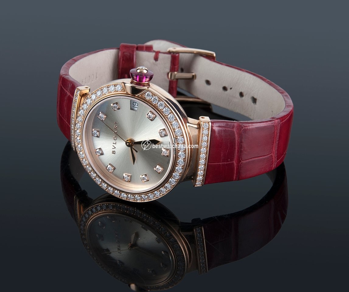IMG_9086 Bulgari Lucea Womens watch Automatic Rose gold LU P 33 G 3