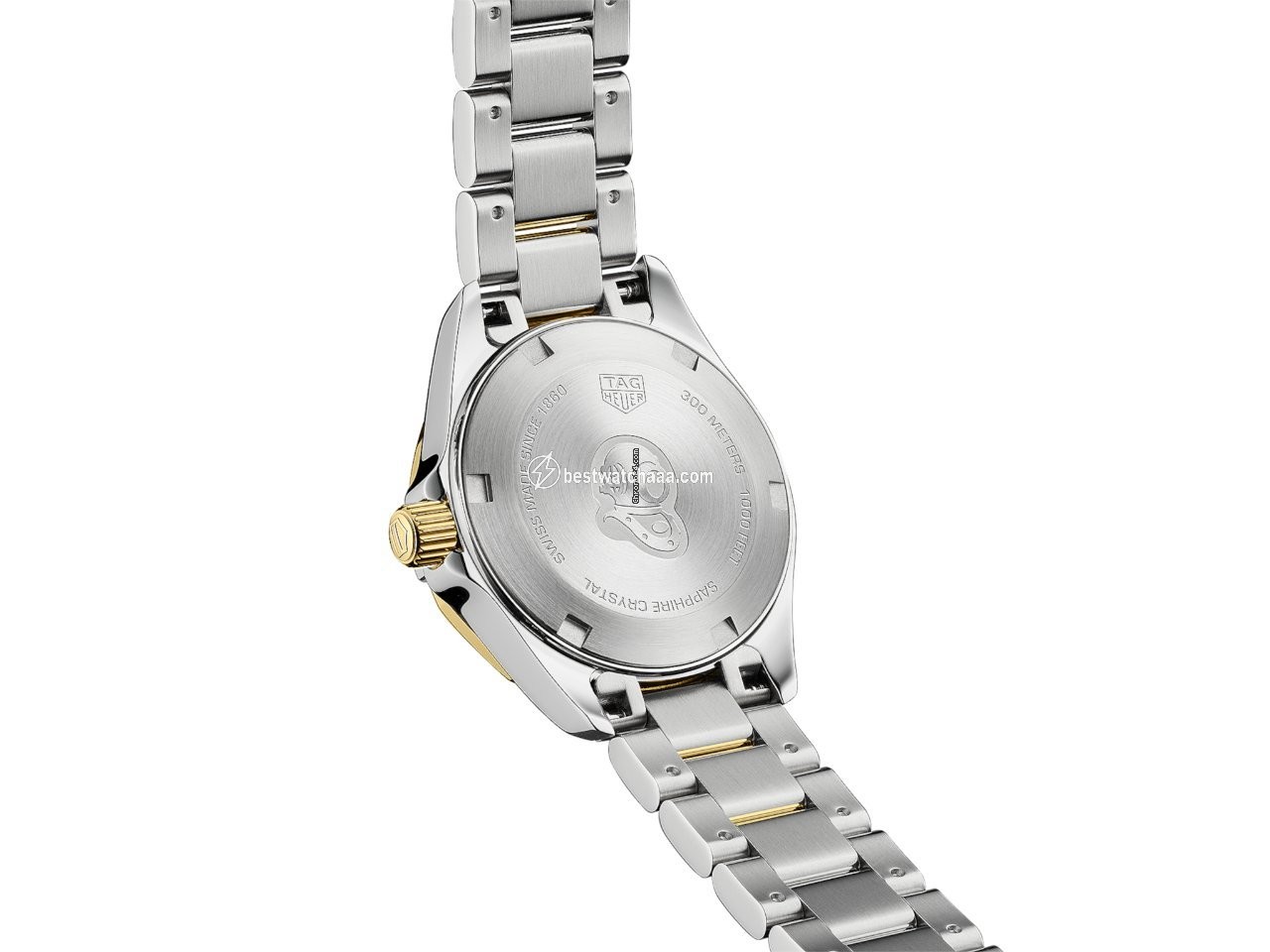 IMG_9086 TAG Heuer Aquaracer Lady Womens watch Quartz Gold Steel WBD1420.BB0321 3