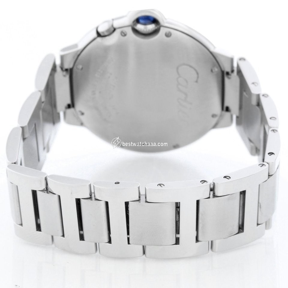 IMG_9086 Cartier Ballon Bleu 42mm Mens watch Unisex Quartz Steel W6920011 3