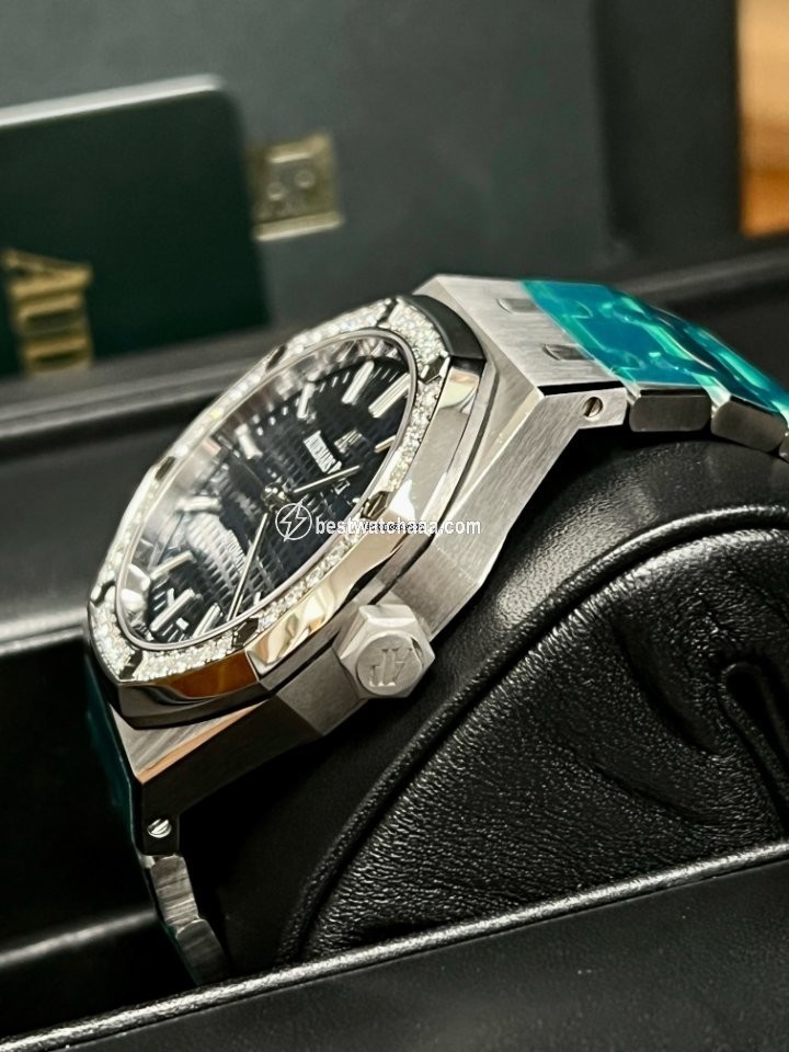 IMG_9086 Audemars Piguet Royal Oak Lady Womens watch Automatic Steel 15451ST.ZZ.1256ST.03 3
