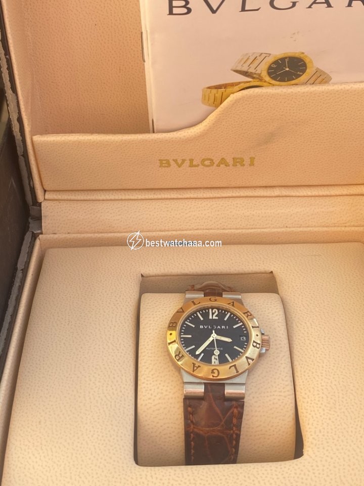 IMG_9086 Bulgari Diagono Womens watch Automatic Gold Steel LCV 29 S 3