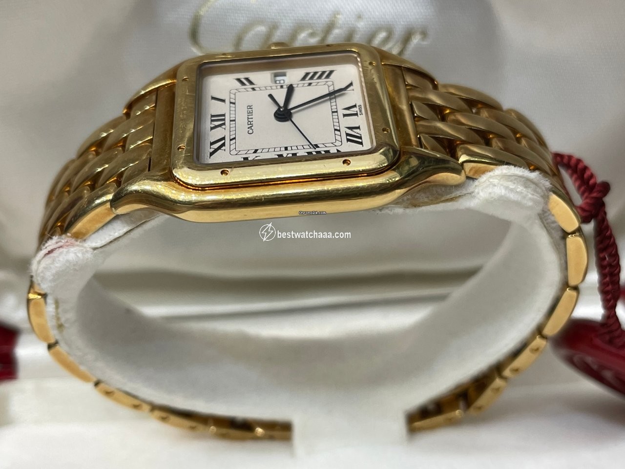 IMG_9086 Cartier Panthere Mens watch Unisex Quartz Yellow gold 887968 3