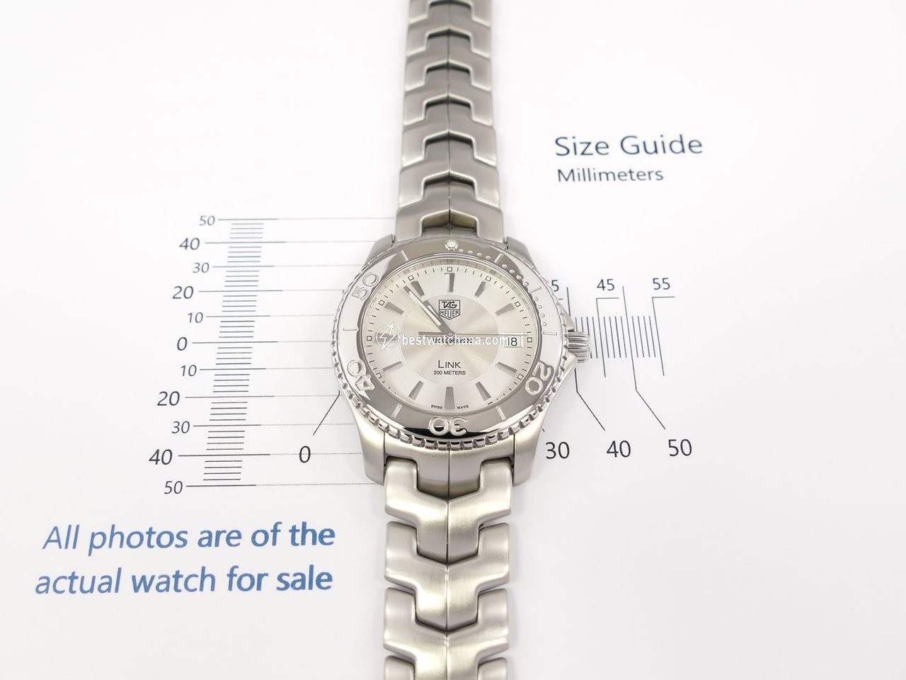 IMG_9086 TAG Heuer Link Quartz Mens watch Unisex Quartz Steel WJ1111.BA0570 3