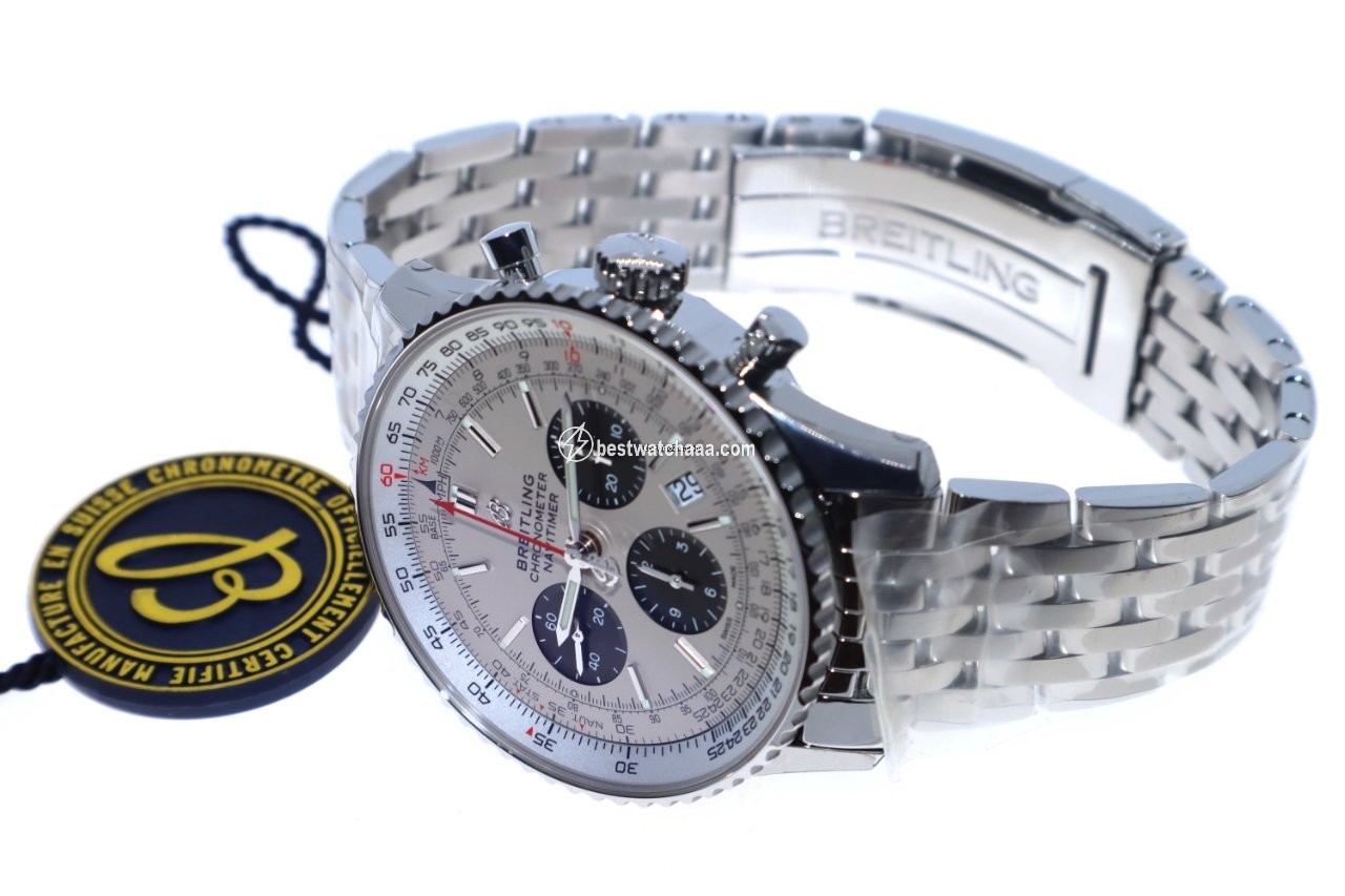 IMG_9086 Breitling Navitimer 1 B01 Chronograph 43 Mens watch Unisex Automatic Steel AB0121211G1A1 3