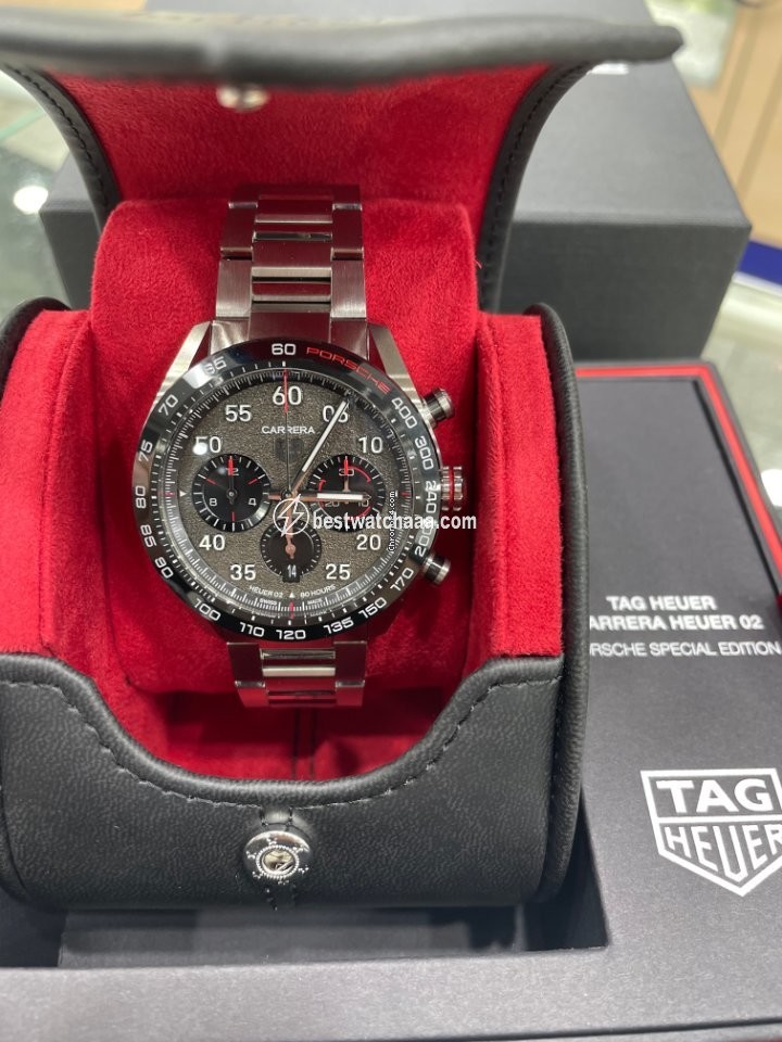 IMG_9086 TAG Heuer Carrera Porsche Chronograph Special Edition Mens watch Unisex Automatic Steel CBN2A1F.BA0643 3
