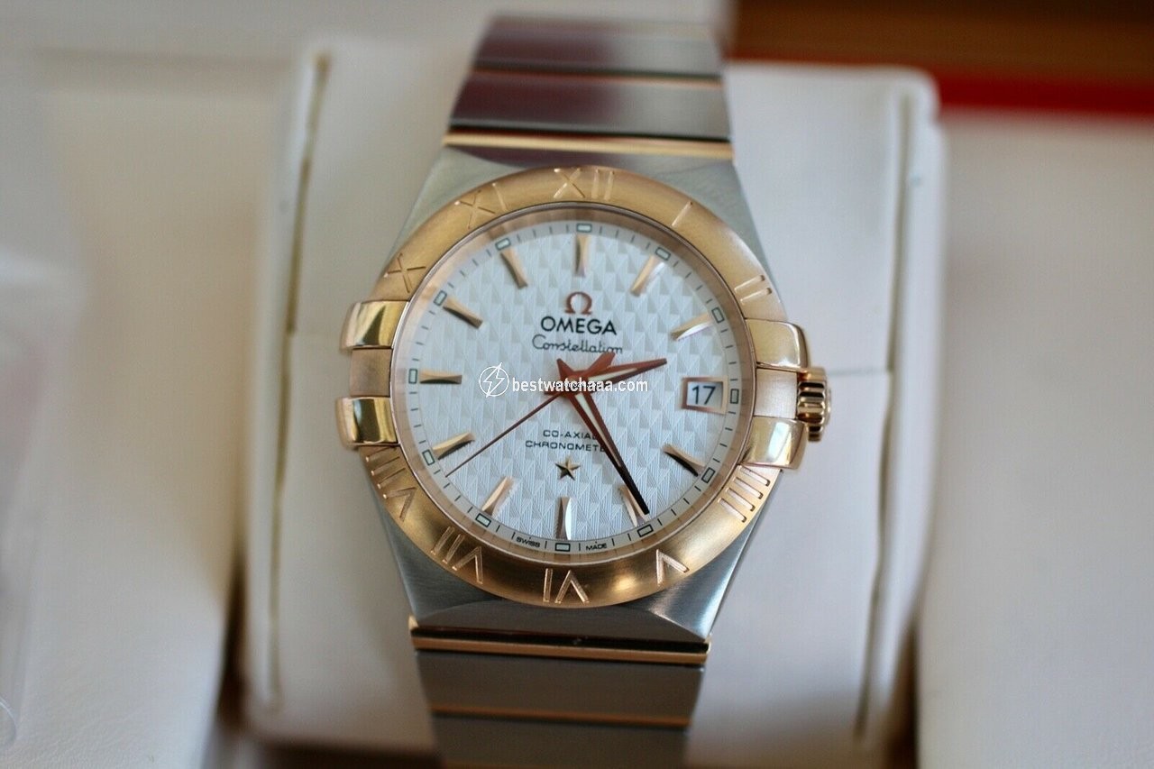 IMG_9086 Omega Constellation Ladies Mens watch Unisex Automatic Gold Steel 123.20.35.20.02.005 3