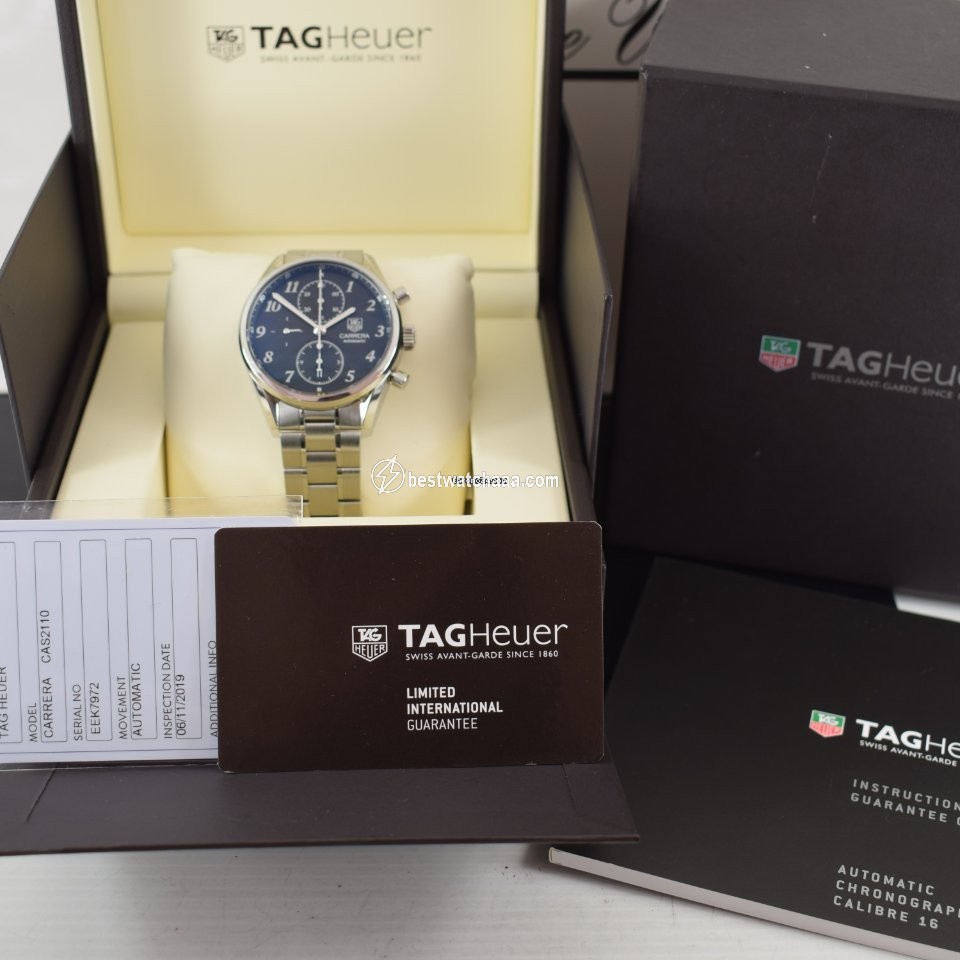 IMG_9086 TAG Heuer Carrera Calibre 16 Mens watch Unisex Automatic Steel CAS2110.BA0730 3