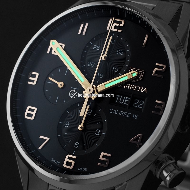IMG_9086 TAG Heuer Carrera Calibre 16 Mens watch Unisex Automatic Steel CV2A1AB.BA0738 3