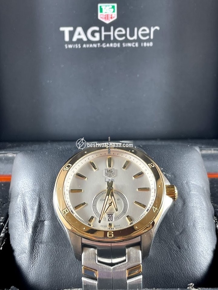 IMG_9086 TAG Heuer Link Calibre 6 Gold Steel wat2150.bb0953 3