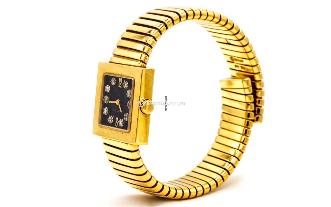 IMG_9086 Bulgari Quadrato Womens watch Quartz Yellow gold SQ222TG 3