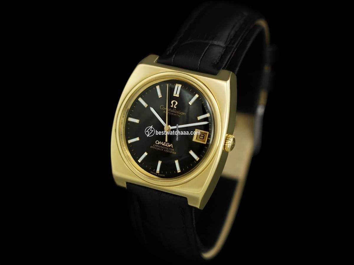 IMG_9086 Omega Constellation Mens watch Unisex Automatic Gold Steel 8168 3