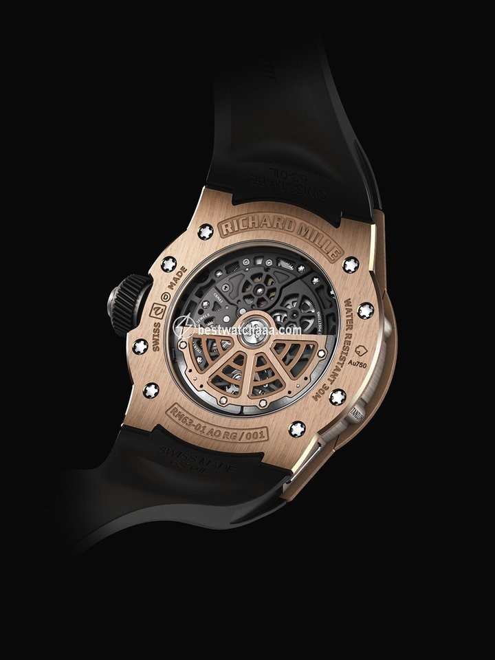 IMG_9086 Richard Mille RM 63 Mens watch Unisex Automatic Rose gold RM63-01 3