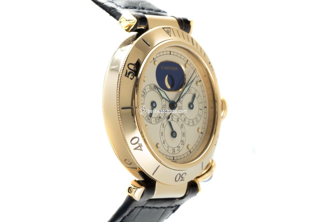 IMG_9086 Cartier Pasha Mens watch Unisex Quartz Yellow gold 30002 3