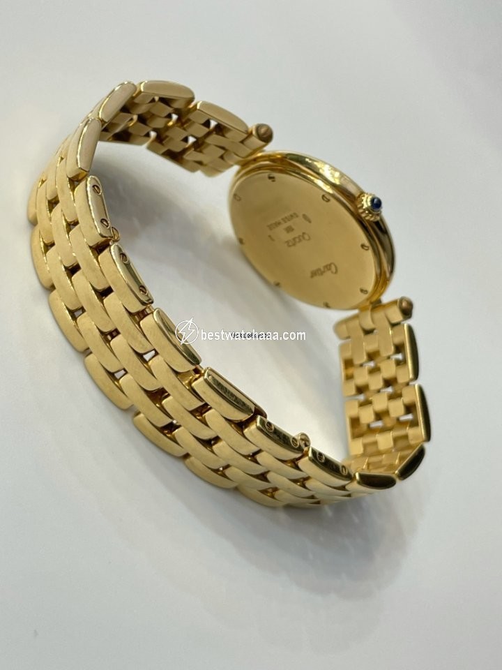 IMG_9086 Cartier Panthere Womens watch Quartz Yellow gold 883964 3