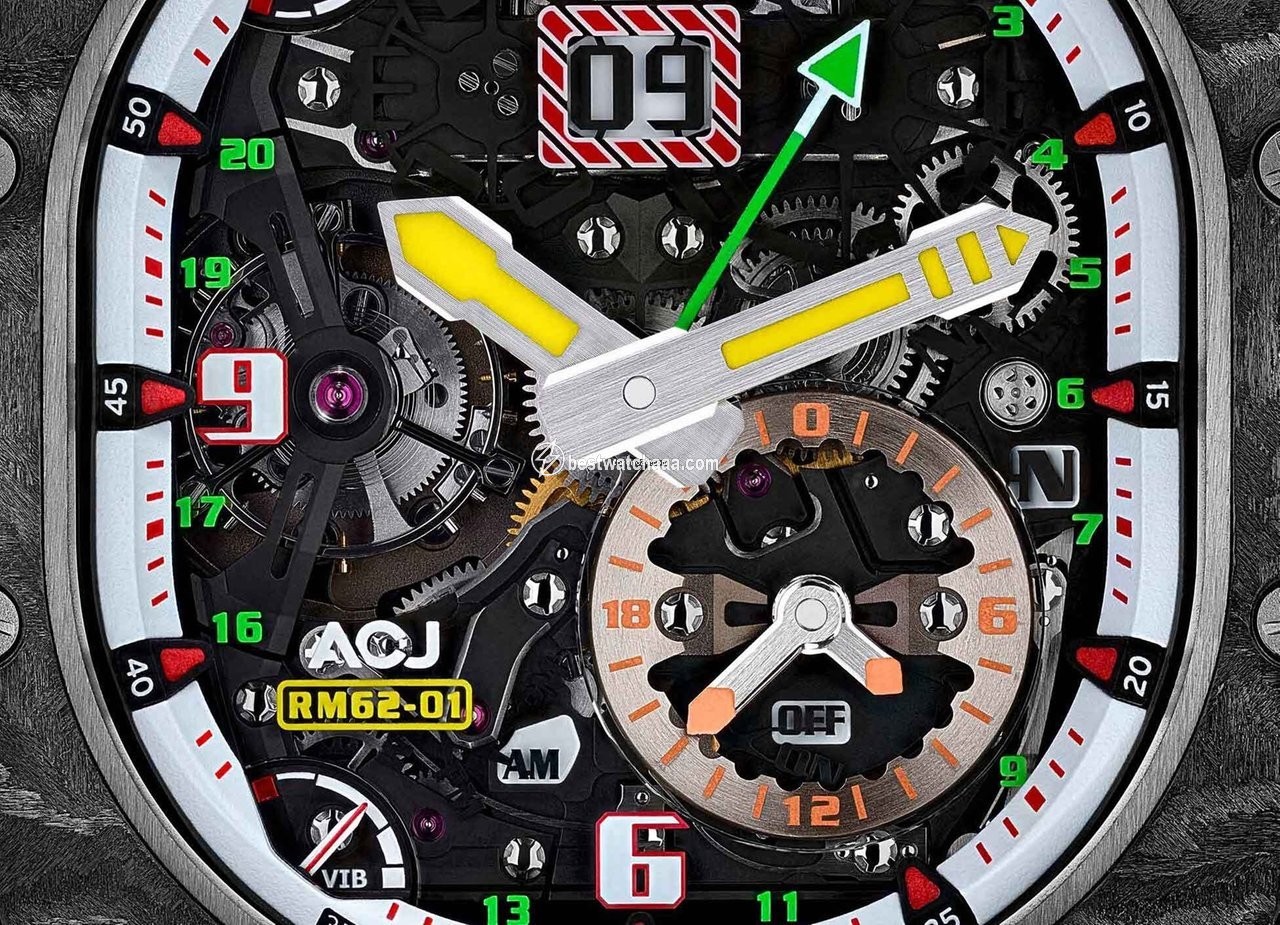 IMG_9086 Richard Mille Mens watch Unisex Manual winding Carbon RM 62-01 3