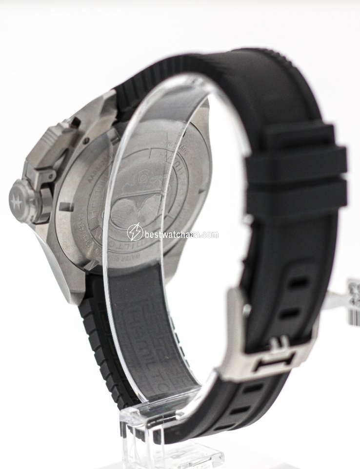 IMG_9086 Hamilton Khaki Navy Frogman Mens watch Unisex Automatic Steel H77605335 3