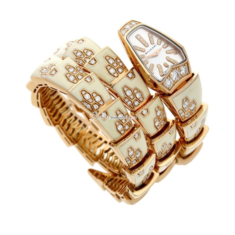 IMG_9086 Bulgari Serpenti Womens watch Quartz Rose gold spp26wgd1gwld1.2t 3