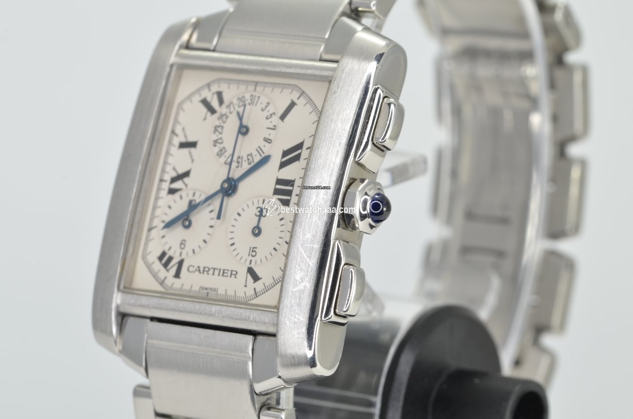 IMG_9086 Cartier Tank Francaise Mens watch Unisex Quartz Steel 2303 3