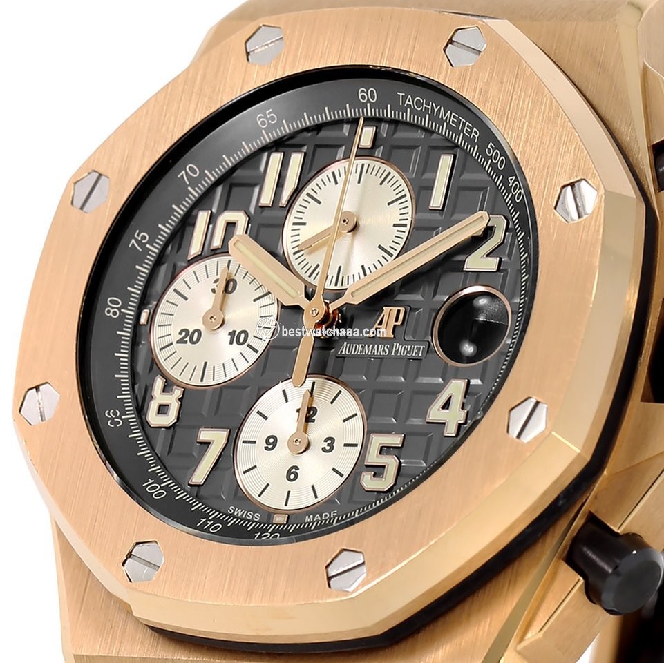 IMG_9086 Audemars Piguet Royal Oak Offshore Chronograph Mens watch Unisex Automatic Rose gold 26470OR.OO.A125CR.01 3