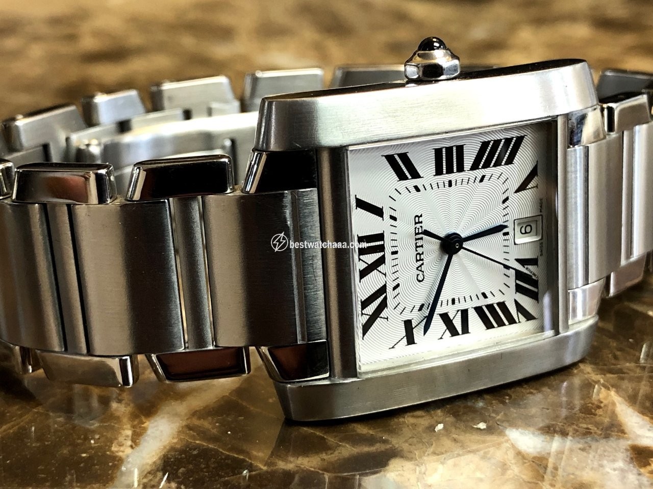 IMG_9086 Cartier Tank Francaise Mens watch Unisex Automatic Steel W51002Q3 3