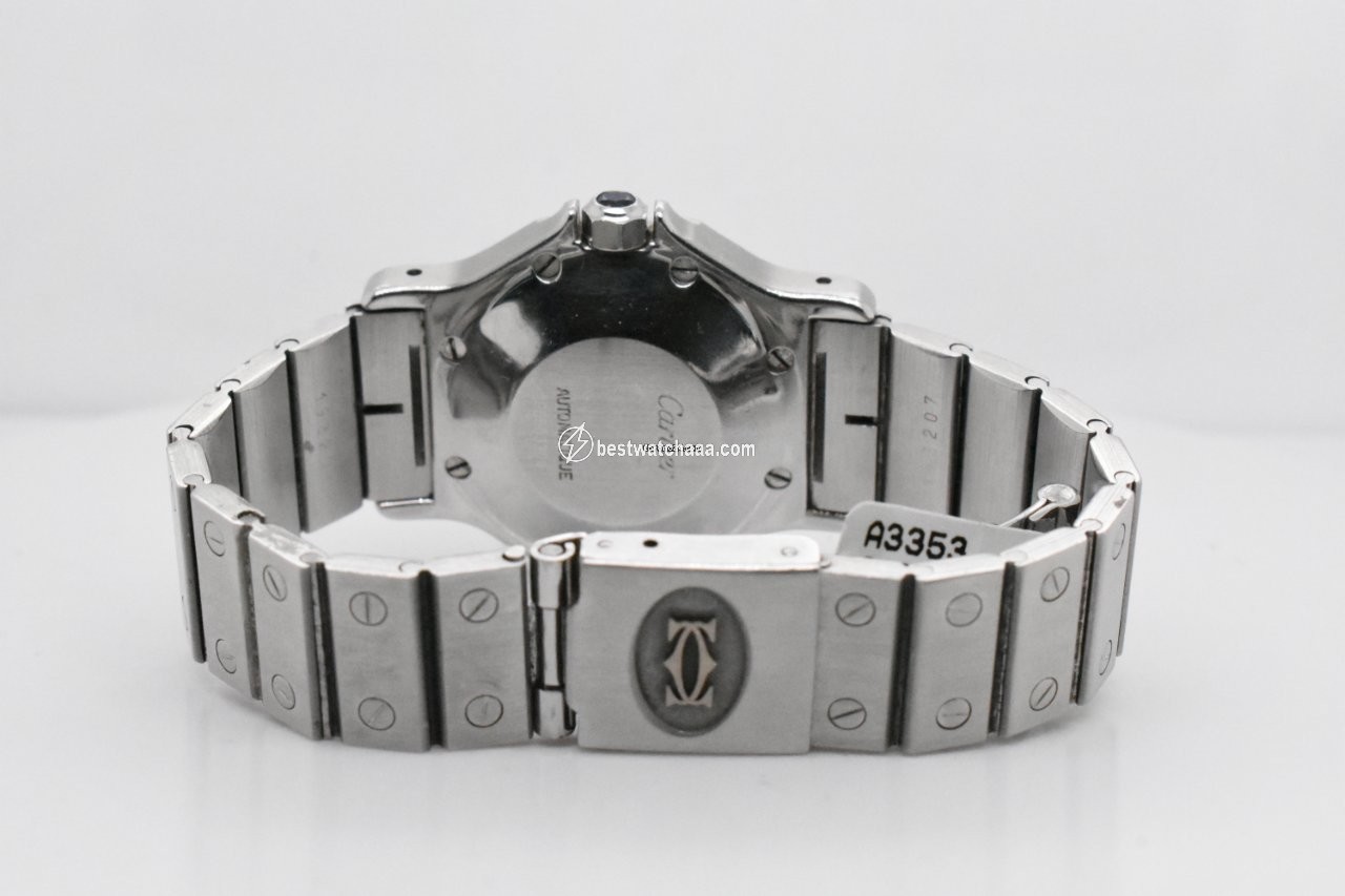 IMG_9086 Cartier Santos Mens watch Unisex Automatic Steel 2965 3
