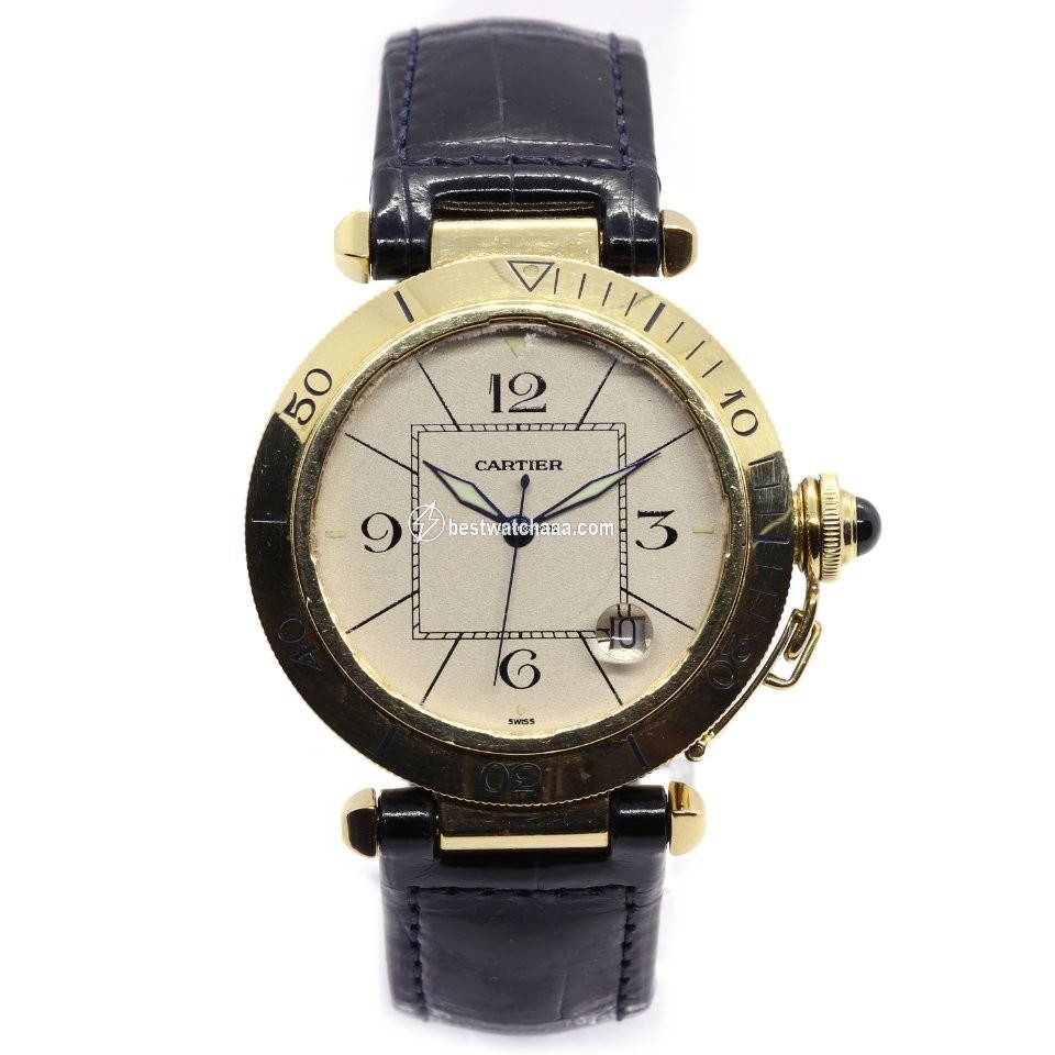 IMG_9086 Cartier Pasha Mens watch Unisex Automatic Yellow gold 1021 3